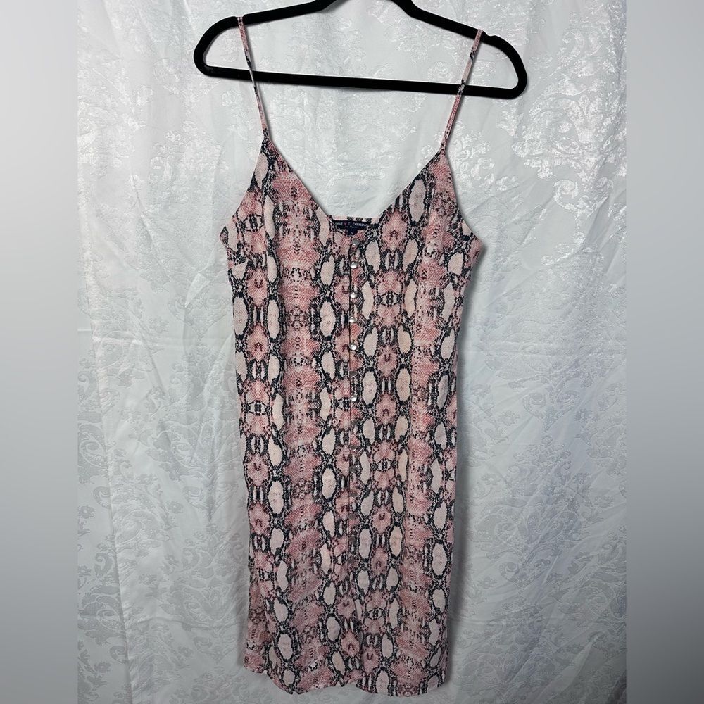 ⭐️ONE CLOTHING Pink Snake Print Dress